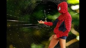 Spider–Man Cosplay Jerk Off Fun – Amateur Gay Wank Session