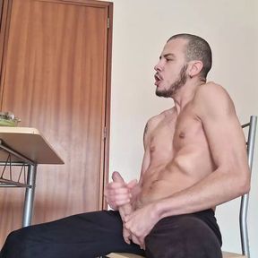 Smoking J and Masturbating - Fit Guy With Big Dick