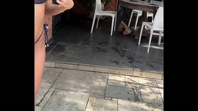 Make off Backstage from naked photoshoot with petite Busty Skinny Brazilian Teen