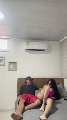 Emotional moment from &quot;Stepsister seduces her stepbrother in his own room&quot;