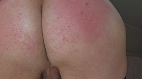 Hard spanking my red sissy ass!