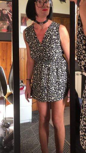 Tanned and Skinny Mature Sissy