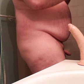 Anal Double penetration whit 8 and 7 inch king cock dildo