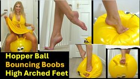 Hopper Ball | Bouncing Topless | High Arched Feet | Squishing & Stomping Deflation copy