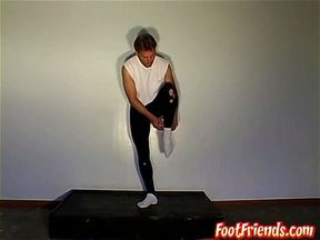 Ballet dance and feet showing with hot gay dude Phillip