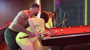 The game heated up in the billiard room - Andrea Lux