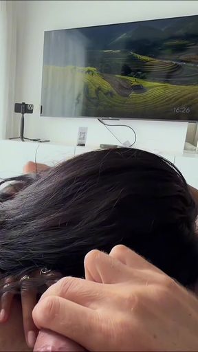 Lay Down and Swallow Big Dick - Petite Brunette Latina Ready for Extreme Blowjob and Doggy Style Fuck in POV