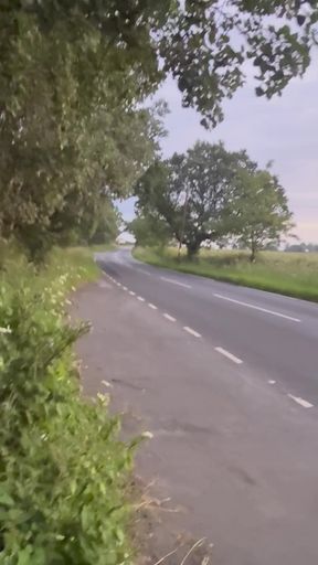 Dogging spot risky barefoot nude walk