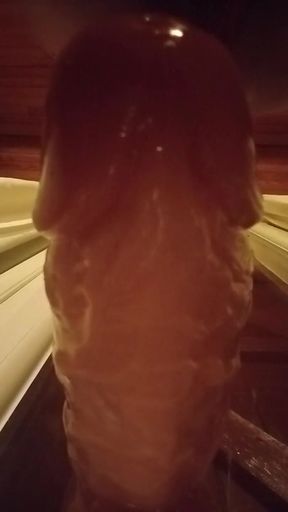 Big Dildo in Anal Pussy