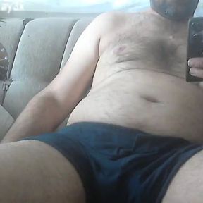 Horny Daddy Cums One After Another