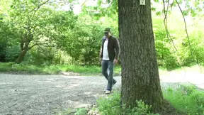 Tattooed babe's boobs get milked by a viewer