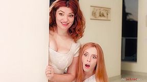 Horny Redhead Stepdaughters Serene Siren, Annabel Redd, Madi Collins