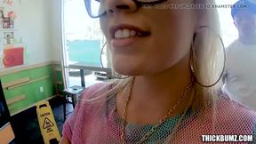 Bubble Butt Babe Twerks Oily Ass on Big Cock