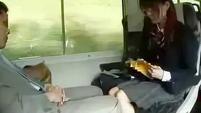 Late Night Train Seduction: Steamy Encounter with an Asian Babe