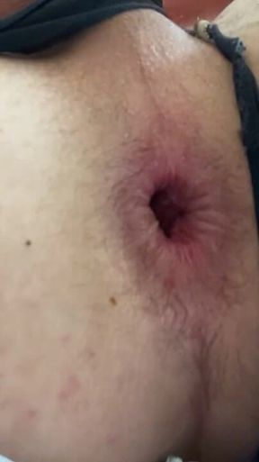 Fat Dildo in My Ass Cunt