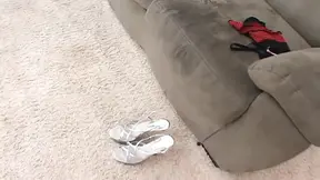 Blonde girl has cum dripping off pussy after riding a monster cock