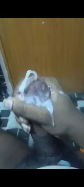 18 year old boy from india jerking his big bbc dick and cums huge thick multiple cum shots continues for 1 minutes cumshot video