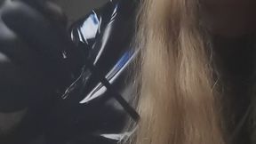 Pink lips suitable for pink dildo encourage by mistress