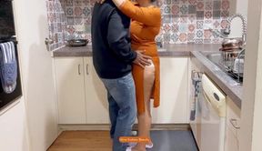 Romantic Moments in Traditional Attire - Passionate Kisses, Intimate Touches, and Genuine Connection with Hira - Desi Wife Salwar Kameez Romance - Hot Lip Lock, Boobs Pressed, Loud Moans, Navel Play