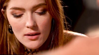 Jia Lissa and Vika Lita in a submissive trio