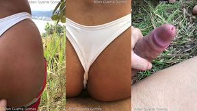 em uma tarde de domingo no mirante da cidade eu tranzei no meio do mato com a dana bueno no mirante de caraguatatuba e o lutador de mma allan guerra gomes