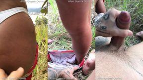 em uma tarde de domingo no mirante da cidade eu tranzei no meio do mato com a dana bueno no mirante de caraguatatuba e o lutador de mma allan guerra gomes