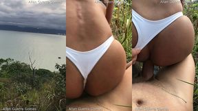 em uma tarde de domingo no mirante da cidade eu tranzei no meio do mato com a dana bueno no mirante de caraguatatuba e o lutador de mma allan guerra gomes