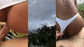 em uma tarde de domingo no mirante da cidade eu tranzei no meio do mato com a dana bueno no mirante de caraguatatuba e o lutador de mma allan guerra gomes