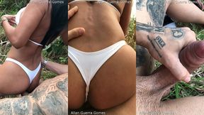 em uma tarde de domingo no mirante da cidade eu tranzei no meio do mato com a dana bueno no mirante de caraguatatuba e o lutador de mma allan guerra gomes