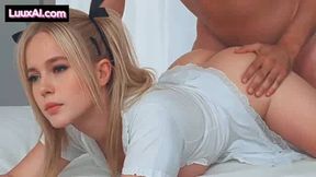 Virtual Model Marie Rose Enjoys Doggy Style Position
