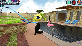 Little Step Sister Gives Me Blowjob In Public Pool- 3D Hentai Animated Porn - Milfy City