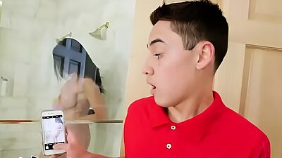 BANGBROS - Big Shaft Step Son Spies On Busty Step Mom