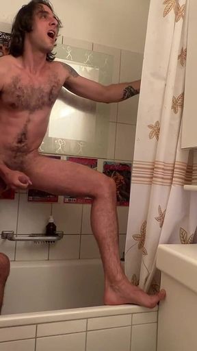 Colleague Showers with Straight Friend