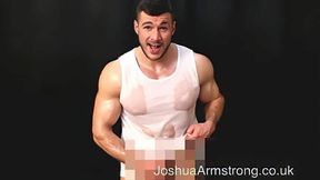 Sexy leather muscular man