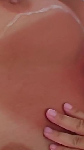 Powerful moment from "Busty British teen bukkake"