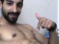 Turkish handsome hunk with big cock cumming