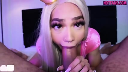 Trans Mirage Cums While Getting Fuck