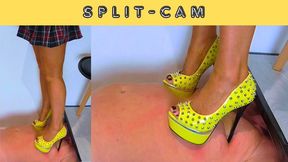 Nipple Punishment 2: Trampled For Not Cleaning The House - Split Cam - AmbersCBT - 85SP