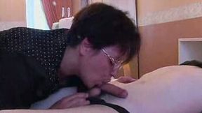 Lusty mature wife seduces my young coworker while I film them