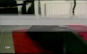 Whipping ass of mature fat woman