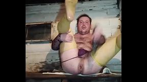 Smashed his anal hole with a huge black dick!