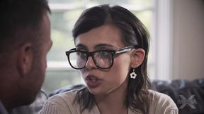 Step-daddy's little pornstar angel gets fucked vigorous and cums