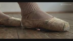 Giantess Ballerina crushes tiny person under her shoe