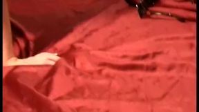 Hot blonde milf sucks a thick long cock on sofa bed then fucks