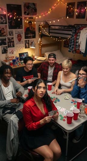 Professional AI-generated scene with a group of mixed adults