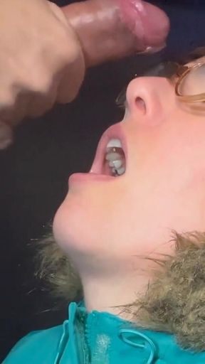 Stunning moment from &quot;Compilation Huge Cumshots In mouth On Face volume 4&quot;