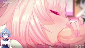 Femboy Astolfo Gags on Shimakaze Huge Dick Cum Gusher Destroyed