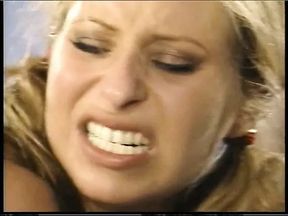 She takes on two jocks and gets a sticky facial for her trouble