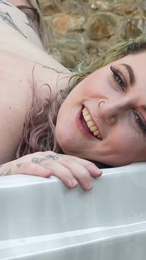 Girls Hot Tub!