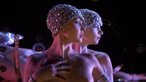 ”Hot Russian babe strips”